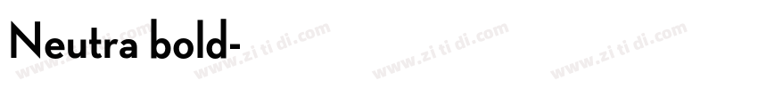 Neutra bold字体转换 Neutra bold字体转换